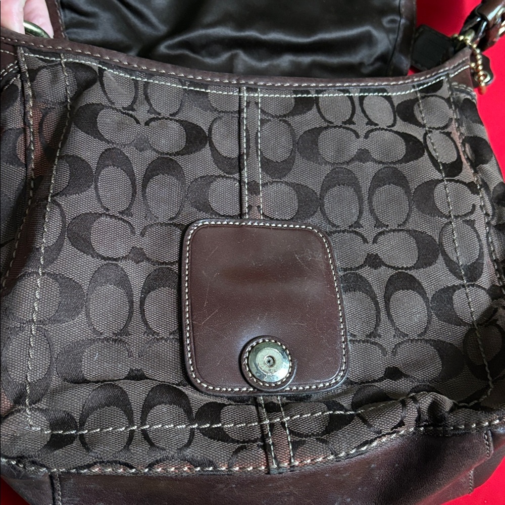 Coach Bleeker mahogany satchel bag 11434. - Picture 5 of 13